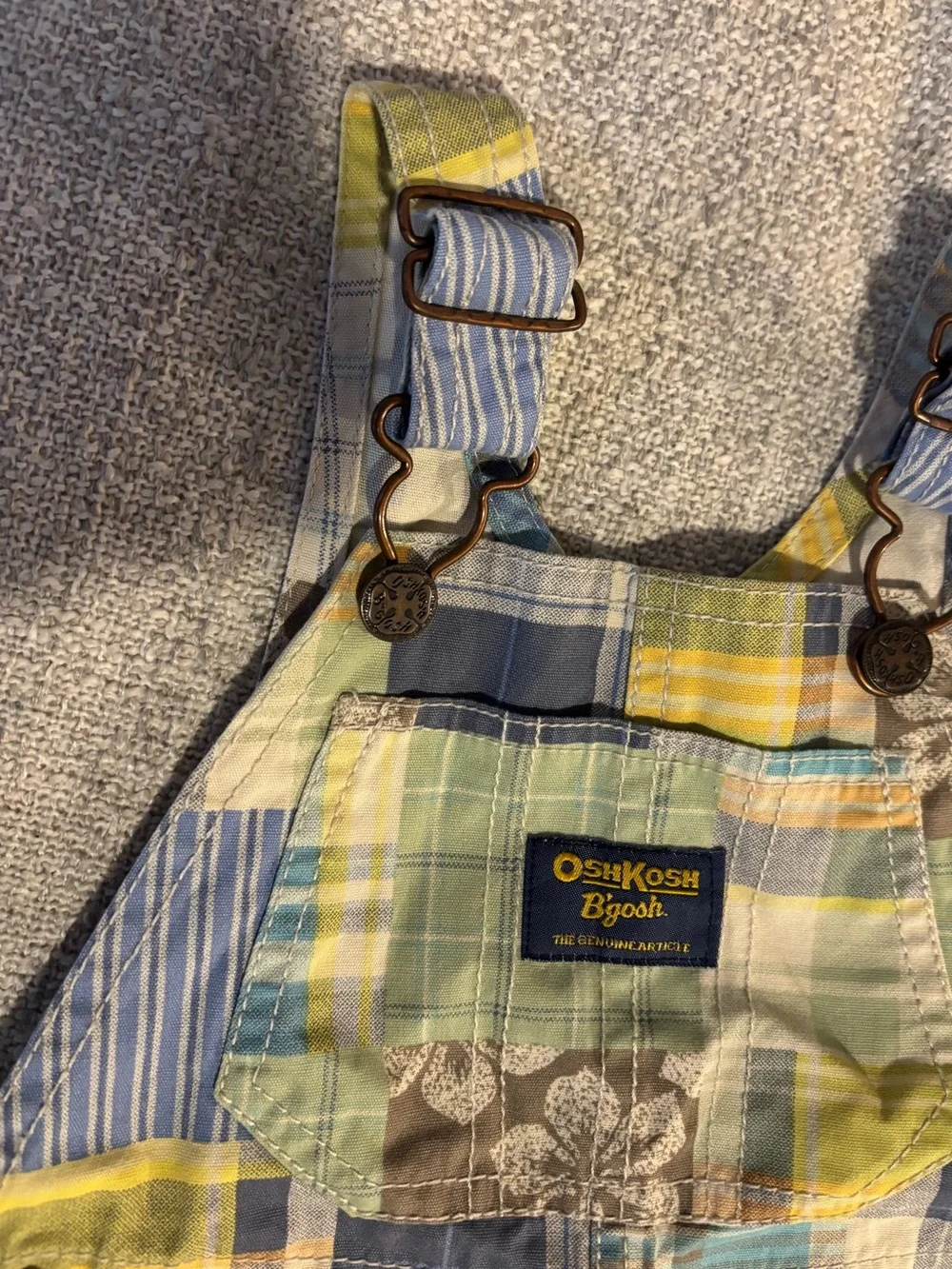 NWOT Oshkosh Plaid Overalls